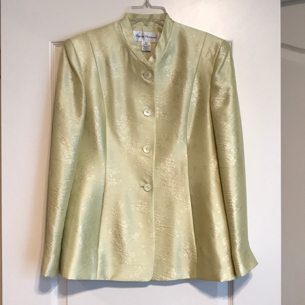 NWT - Rena Rowan - 3 piece silk dressy pant suit.